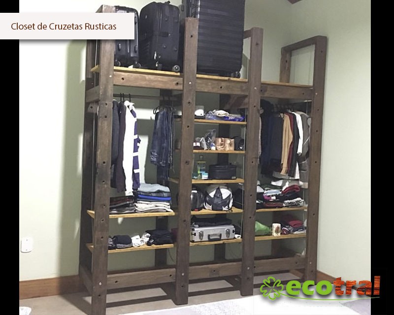 CLOSET RÚSTICO EM DORMENTE
