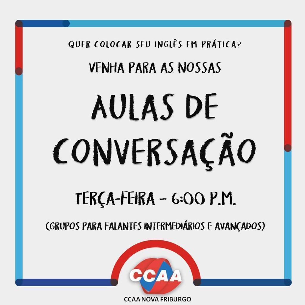 AULAS DE CONVERSAÇÃO 2/2021