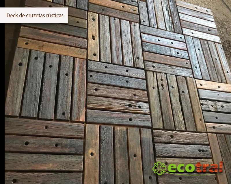 DECK RÚSTICO EM CRUZETAS