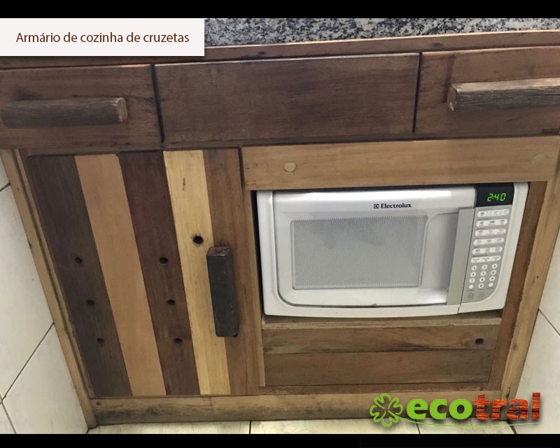 ARMÁRIOS RÚSTICOS EM DORMENTES OU CRUZETAS