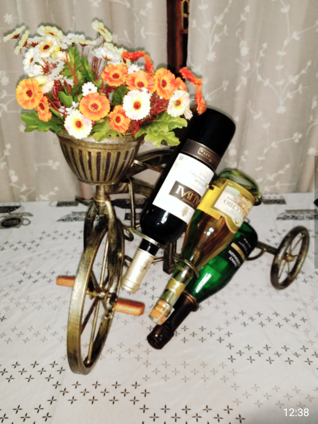 BICICLETA PORTA VINHOS IRON