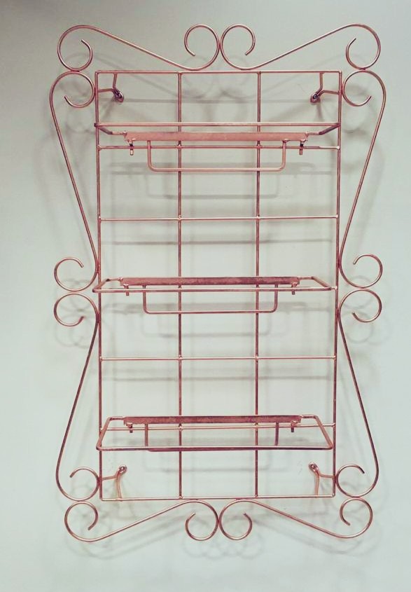 PRATELEIRA E FLOREIRA IRON