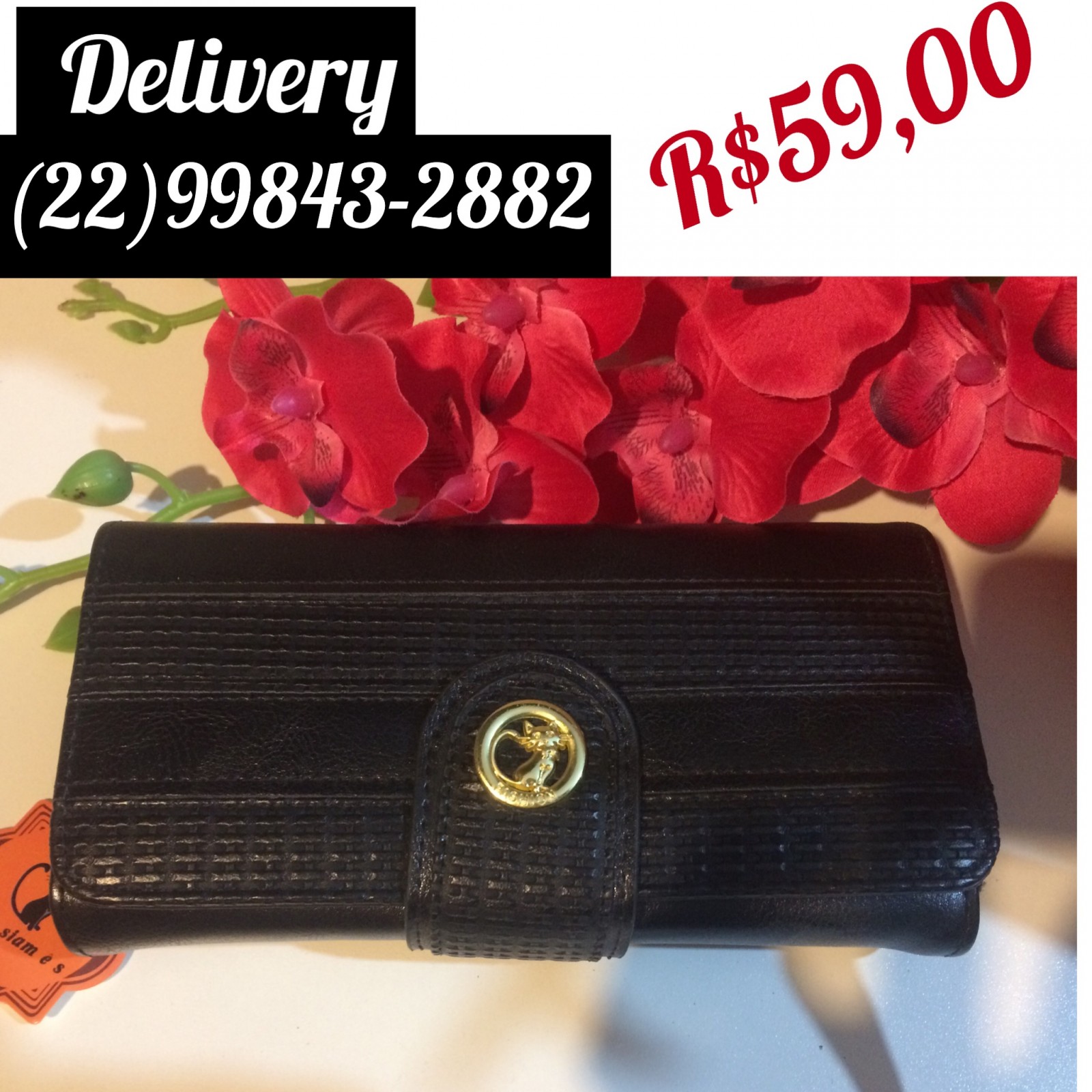 Carteira Feminina/ Delivery (22)99843-2882 / Loja Toque Mágico 